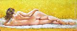 Ioan Popei Yellow Nude 02 painting